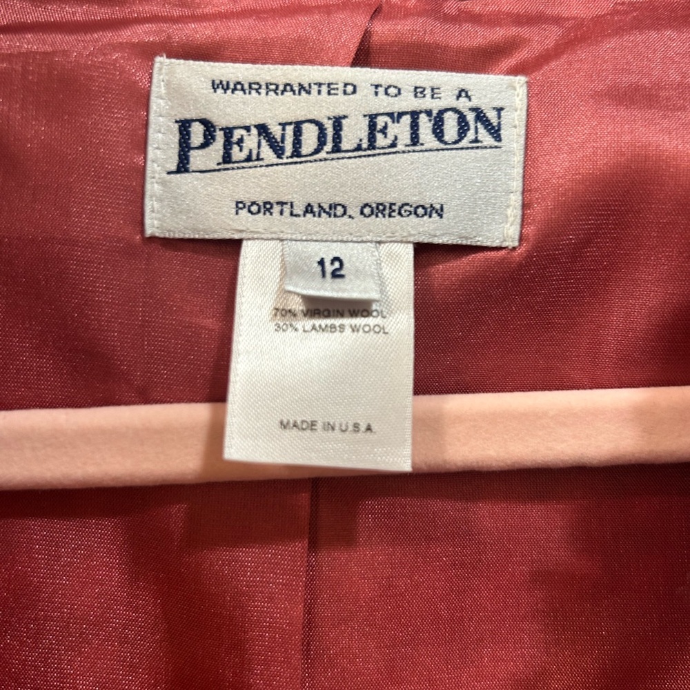 Pendleton Pink Tweed Wool Jacket - image 3